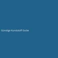 Günstige Kunststoff-Socke